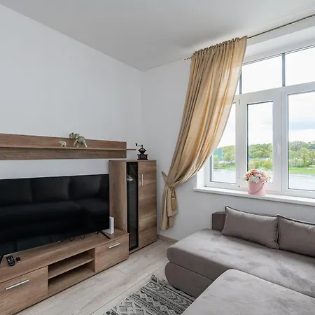 Serene Nemunas River View Near Mcdonald By Polo Kaunas