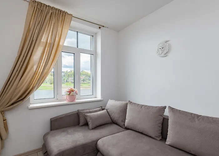 Serene Nemunas River View Near Mcdonald By Polo Kaunas